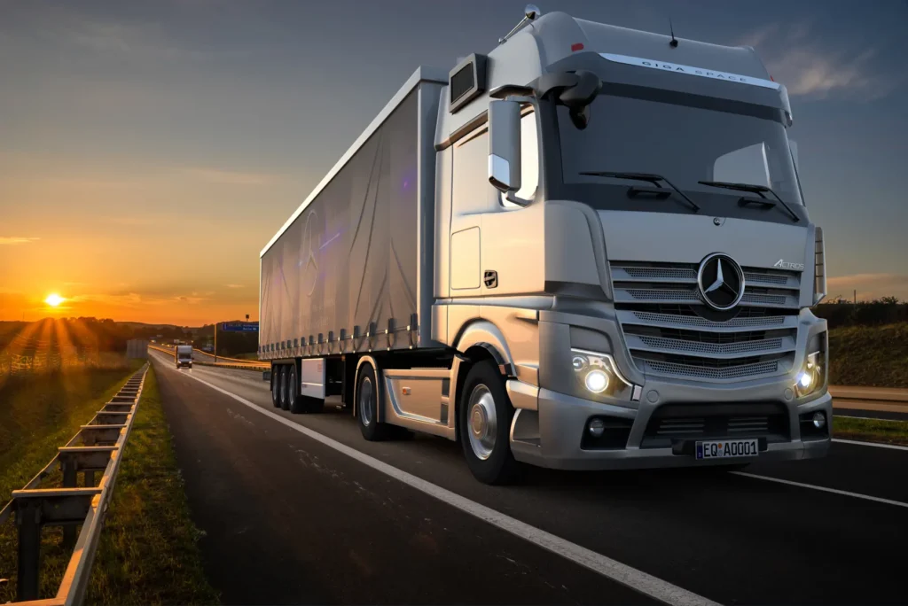 Daimler startet mit Wasserstoff LKW - LKW mit Wasserstoff